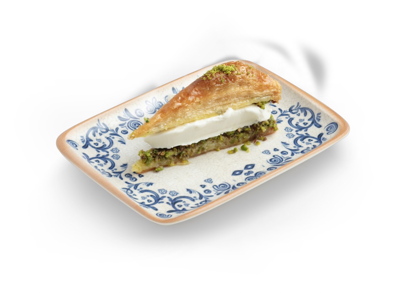 Carrot Slice Baklava with Kesme Ice Cream