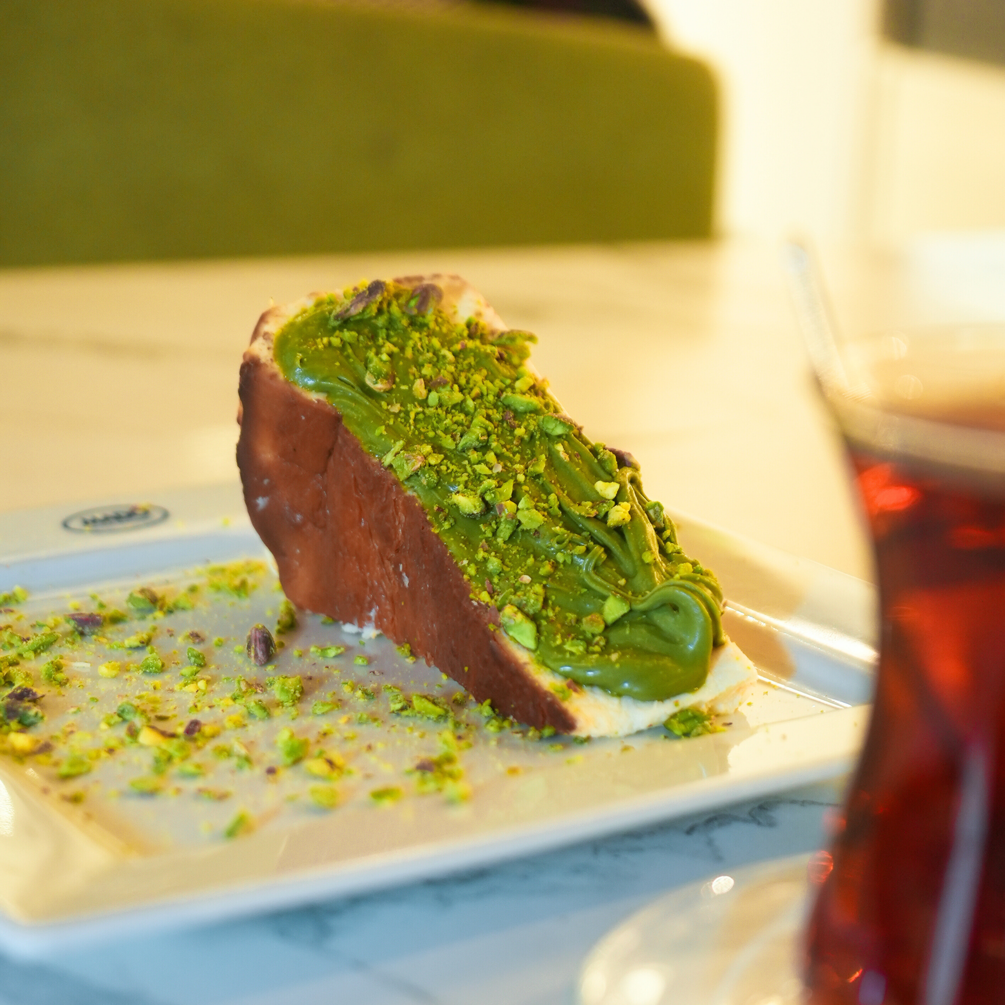 Pistachio San Sebastian Cheesecake (Homemade)