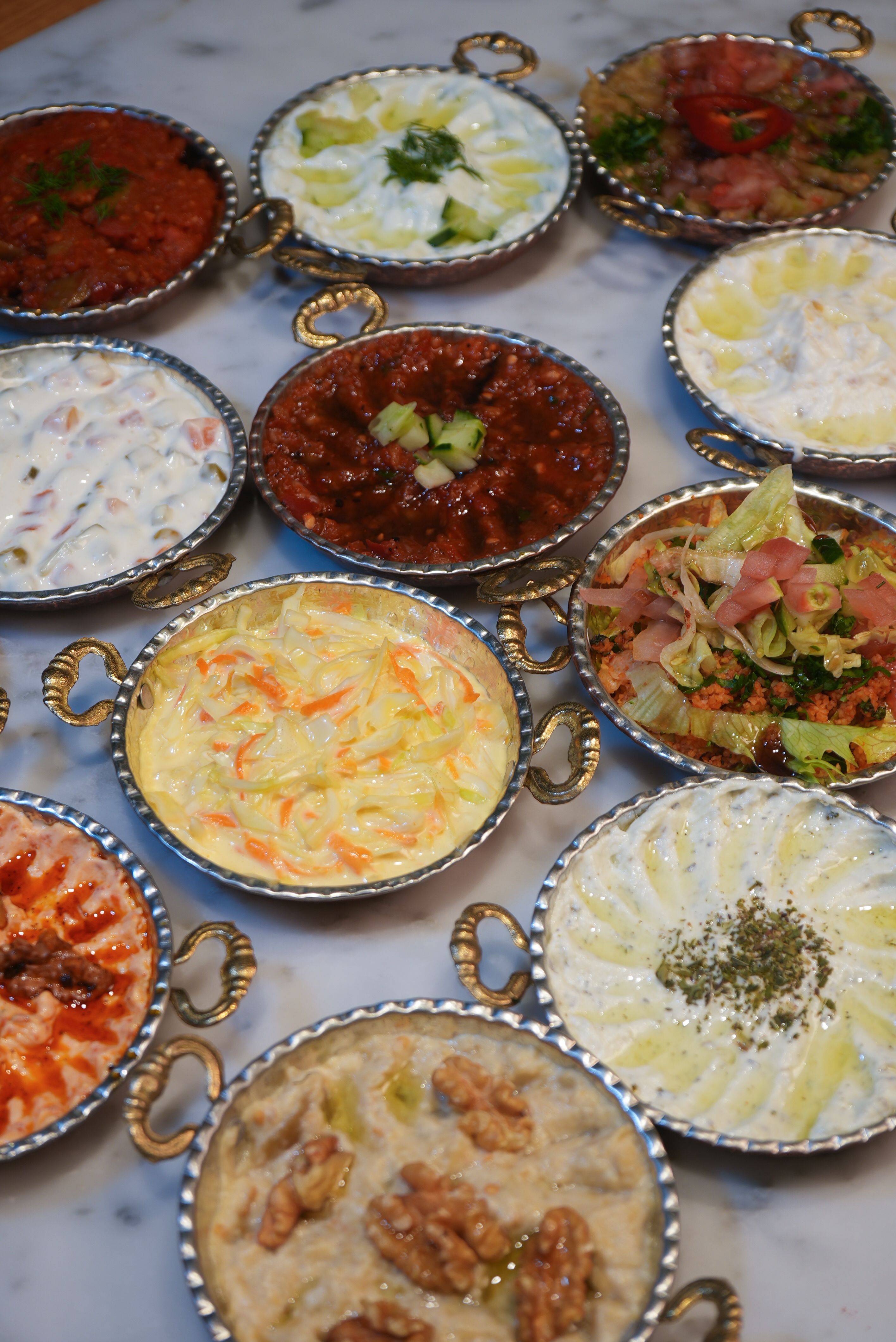 Traditional Turkish Meze Platter (5 Varieties)  (21)